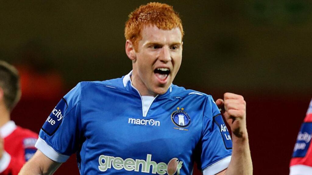 Rory Gaffney, who scored a hat-trick against Bray Wanderers last night.