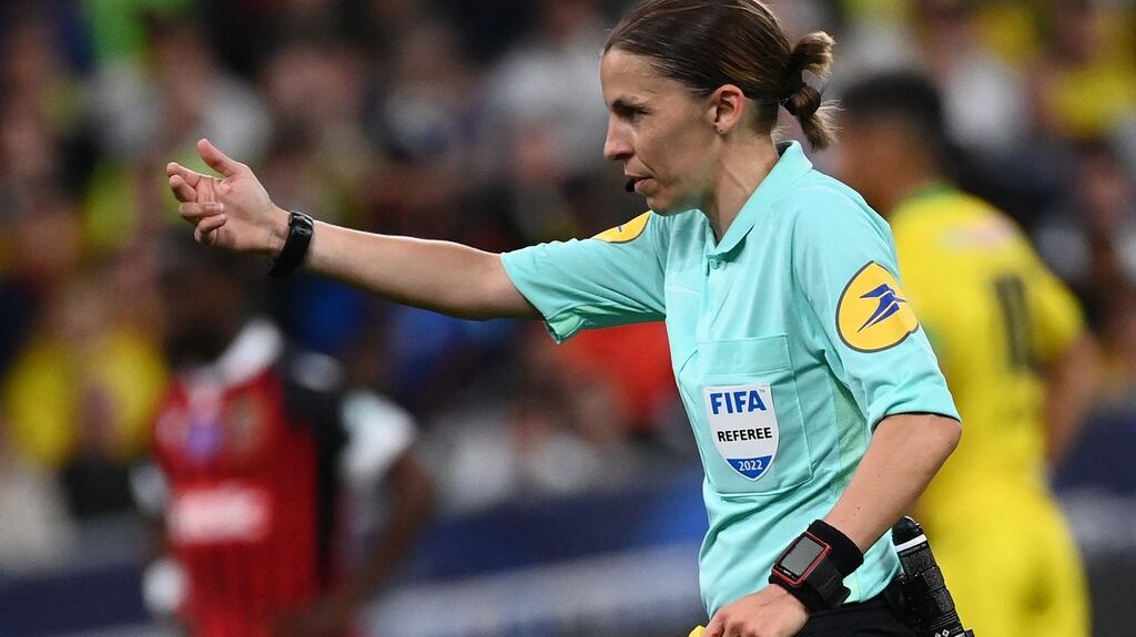 French referee Stephanie Frappart. Photograph: Franck Fife/AFP via Getty