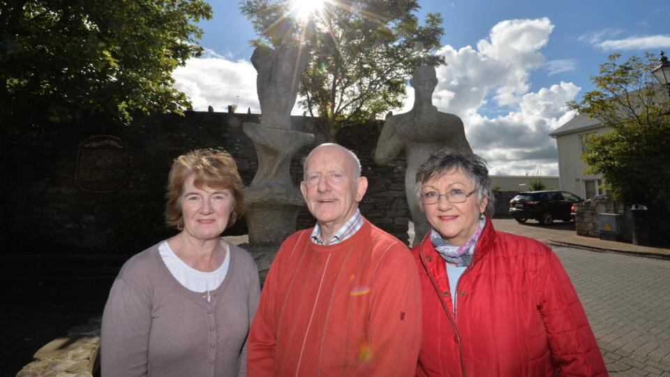 Kiltimagh Historical Society: members Martina Foley, Michael Higgins and Patricia Meenaghan. Photograph: Alan Betson