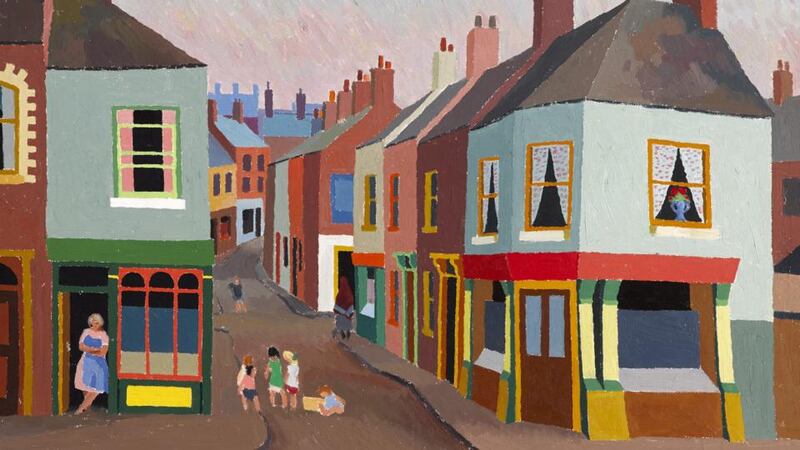 Children at Play by Colin Middleton showing the streets of his native city before the Belfast Blitz (€30,000-€50,000)