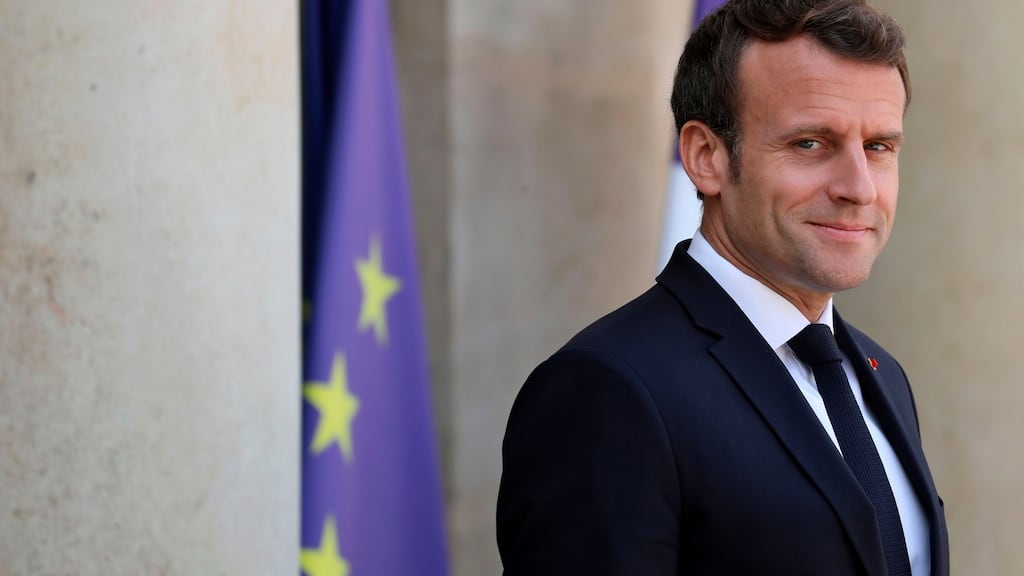Second staff scandal: French president Emmanuel Macron outside the Elysee Palace in Paris. Photograph: Ludovic Marin/AFP/Getty Images