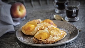 Peaches and cream pastries