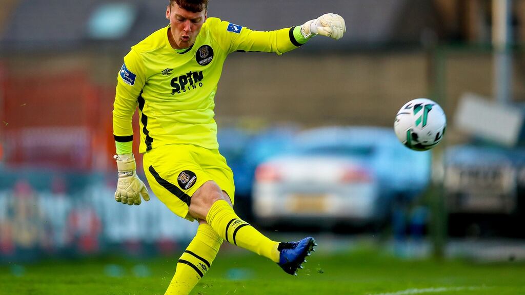 Matthew Connor saved a penalty against Waterford on Saturday night. Photograph: Tommy Dickson/Inpho