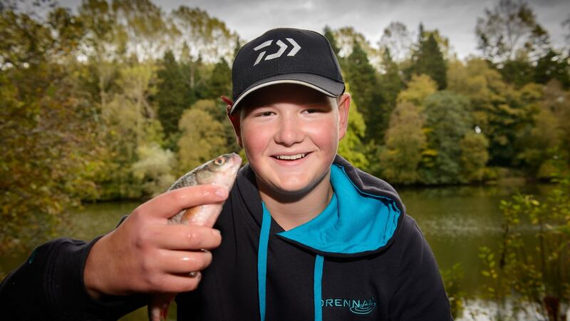 Dominykas Kuklys, of Erne Integrated, section winner of NI Schools’ coarse competition