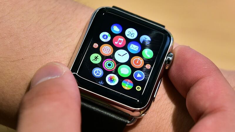 Apple Watch: wrist-worn fashion statement. Photograph: JUNG YEON-JE/AFP/Getty Images
