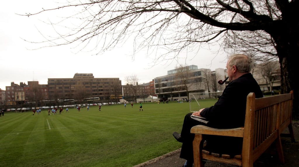 The Annual Colours soccer game between Dublin University and UCD at College Park in 2008. Photograph: James Crombie/Inpho