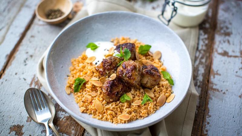 Home cooking: Moroccan spiced sausage meatballs with harissa couscous