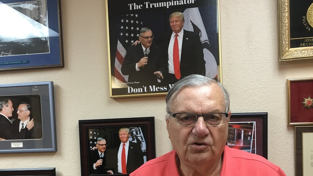 Joe Arpaio: As sheriff of Maricopa County for more than 24 years, he built a nationwide reputation for a tough attitude to law enforcement. Photograph: Suzanne Lynch