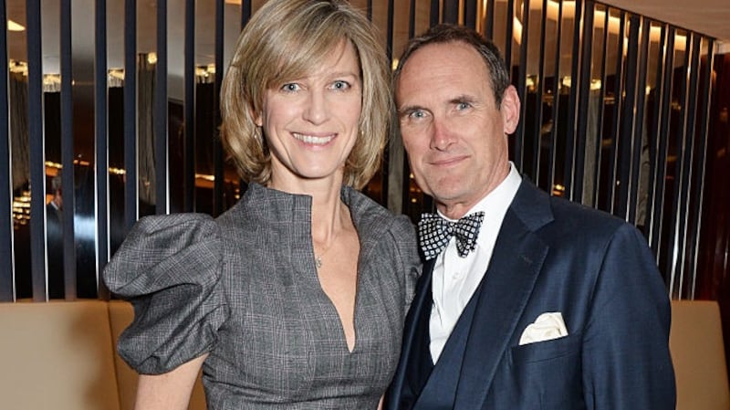 AA Gill with Nicola Formby in 2015. Photograph: David M Benett/Getty Images.