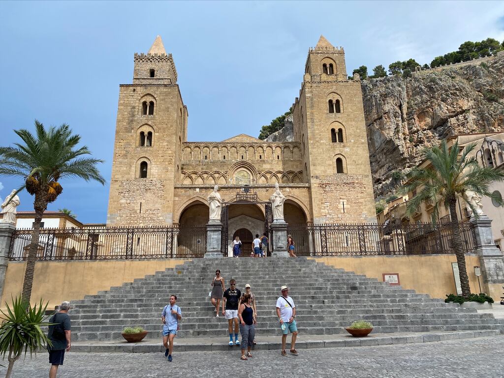 Cefalù's impressive 12th-century cathedral, a Unesco-listed structure dating from the Norman occupation, which presides over the town like a citadel.