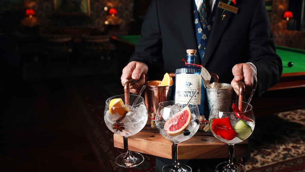 The Ashford Castle Gin Tray Tasting Experience costs €65 per person