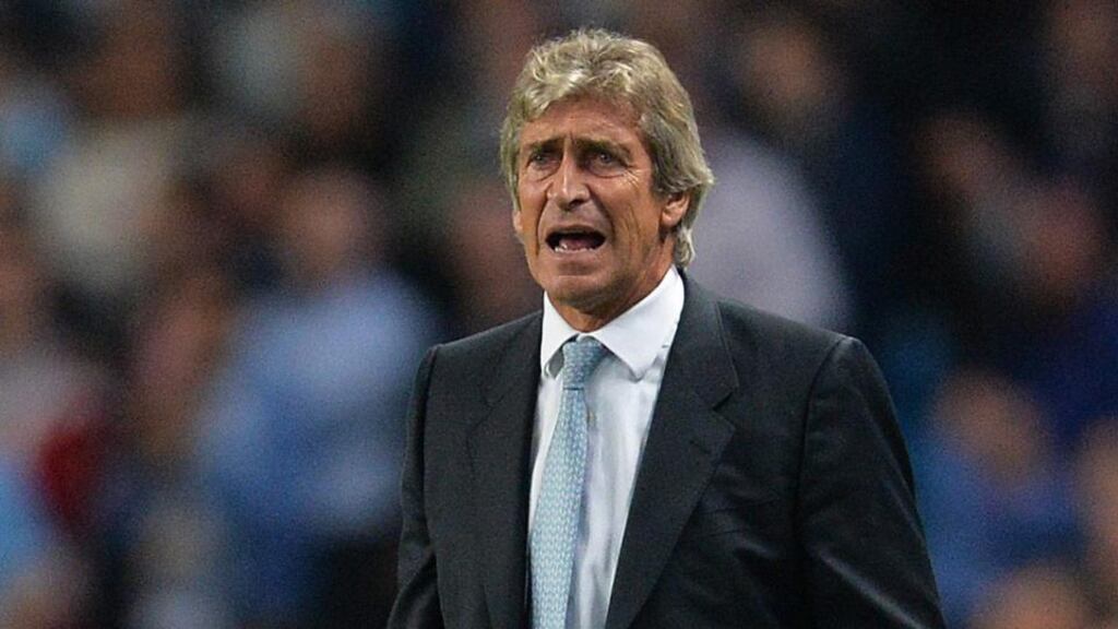 Manchester City manager Manuel Pellegrini. His team face CSKA  Moscow behind closed doors,  a restriction imposed  on the  Russian club over fan behaviour last year. Photograph: Peter Powell/EPA