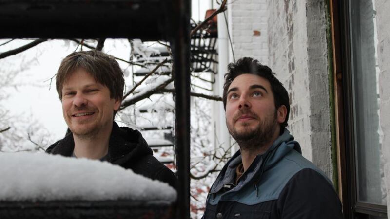 Blue notes: Justin Carroll and Matt Jacobson in Brooklyn