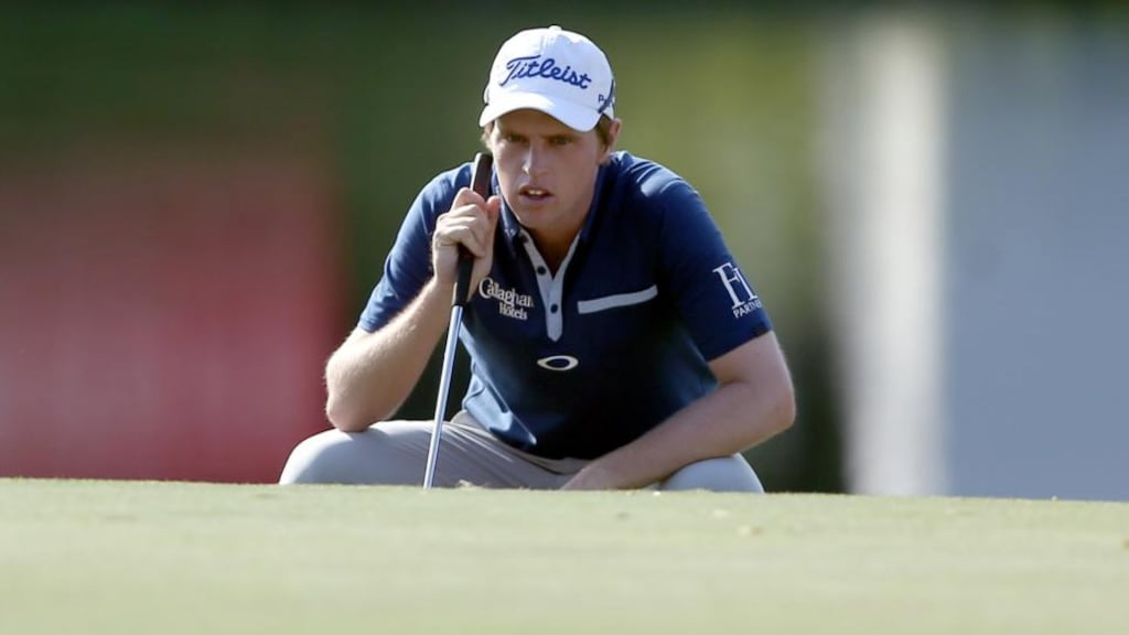 Kevin Phelan  needs a golfing miracle to save his tour card in Perth. Photograph:  Stanley Chou/Getty Images