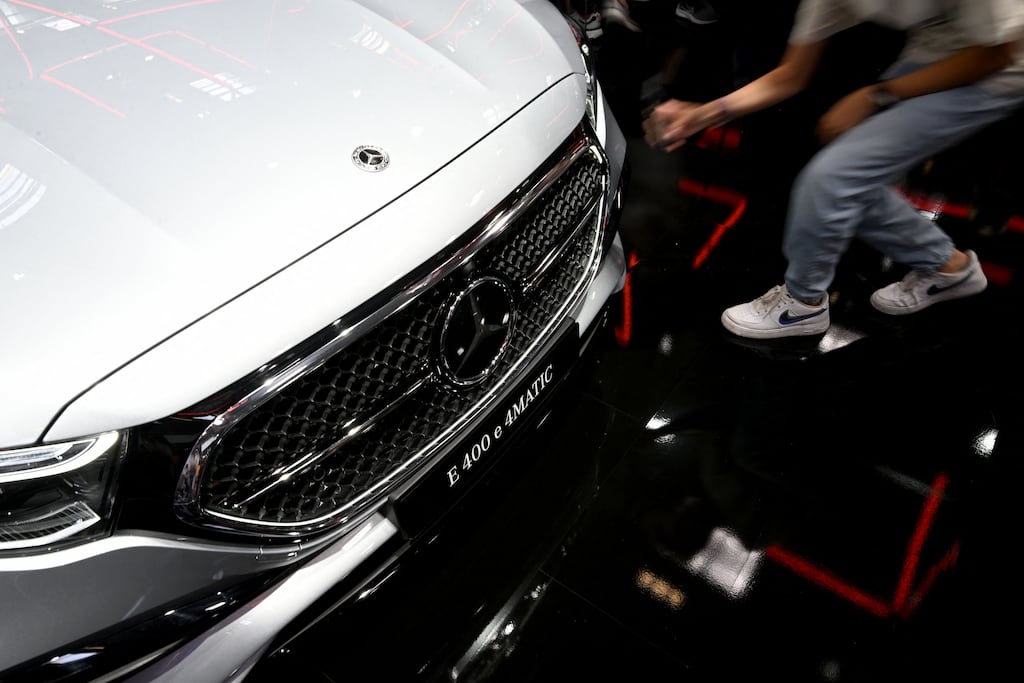 Mercedes orders are expected to normalise this year as high living and borrowing costs weigh on consumption. Photograph: CHRISTOF STACHE/AFP via Getty Images