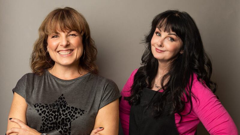 Now You're Asking co-hosts Tara Flynn and Marian Keyes. Photograph: BBC