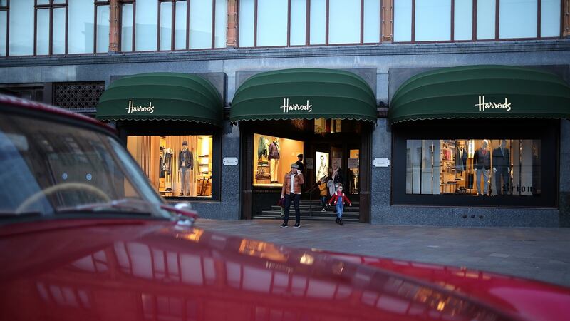 “This year’s results for Harrods have yet to be published, but if the rest of the retail landscape in Britain is anything to go by, Harrods will be very lucky to show another increase in profits.” File photograph: Dan Kitwood/Getty Images