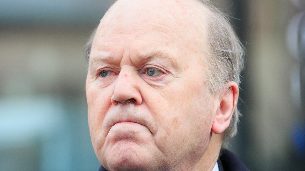 Minister for Finance Michael Noonan told Mick Wallace TD: “I think you have a problem with Cerberus and you should declare an interest rather than act here as a neutral observer commenting for the public good.” File photograph: Gareth Chaney/Collins