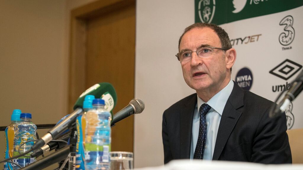 Ireland manager Martin O’Neill speaking in Clonmel ahead of the FAI AGM. Photo: Ryan Byrne/Inpho