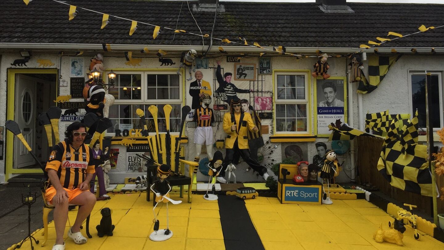 Myles ‘Elvis’ Kavanagh at his home