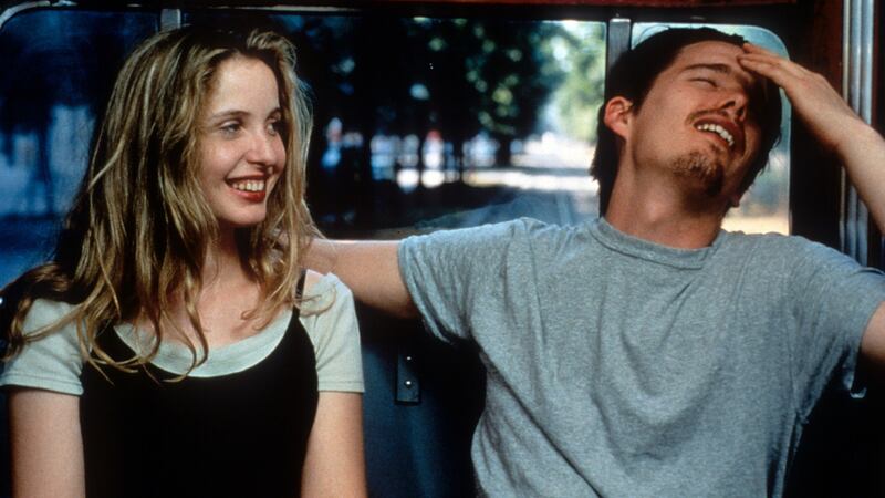 Julie Delpy and Ethan Hawke in Before Sunrise. Photograph: Castle Rock Entertainment/Getty Images