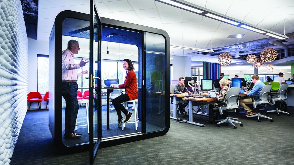 Playground Global’s privacy booths allow teams discuss sensitive or confidential matters.