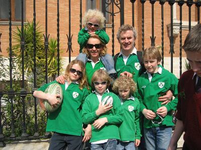 Macklins at rugby a few years ago.