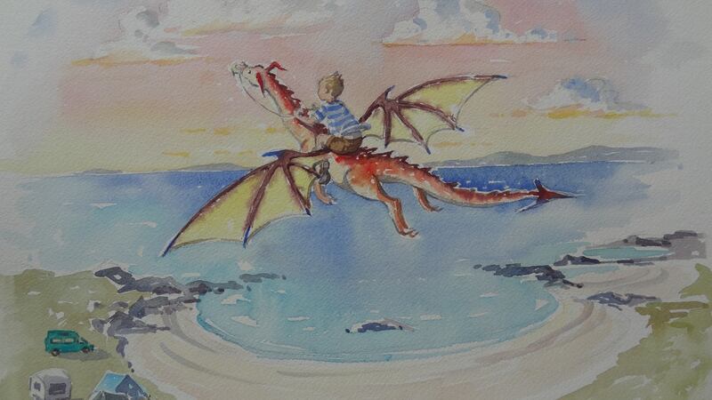 An illustration by Naomi Peppard from The Return of the Dragon
