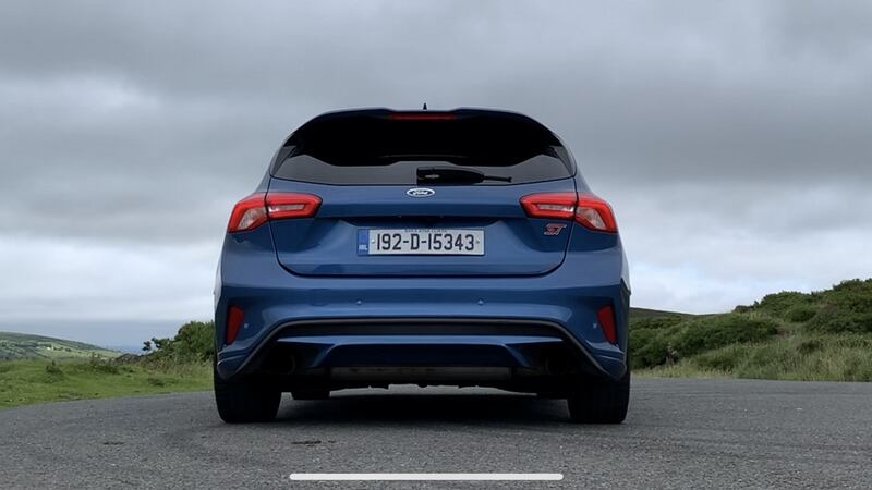 Back view of the Focus ST