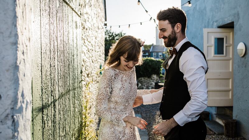 Niamh Crimmins and Calum Robinson at Pot Duggan's pub in Ennistymon, Co Clare. Photograph: Aoife O'Sullivan