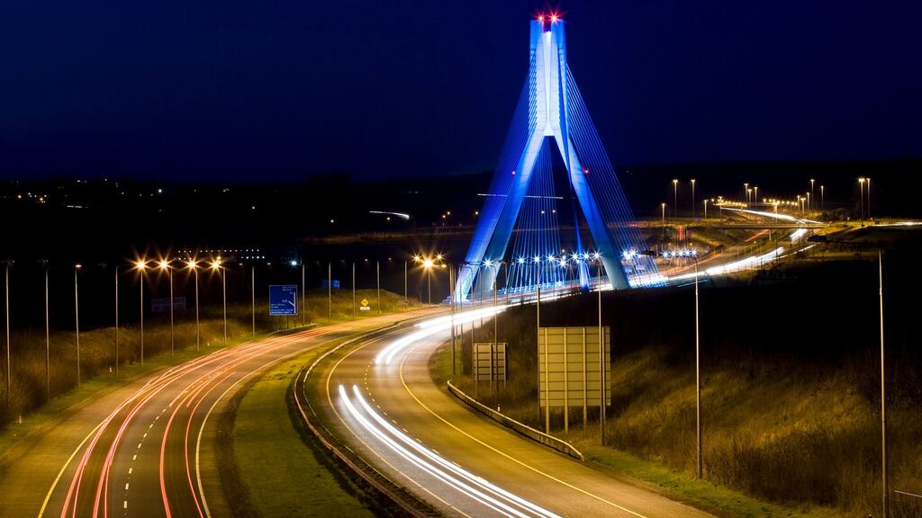 The Boyne Valley bridge on the M1. The rise in new export orders for the North’s firms in March was driven by business with the Republic