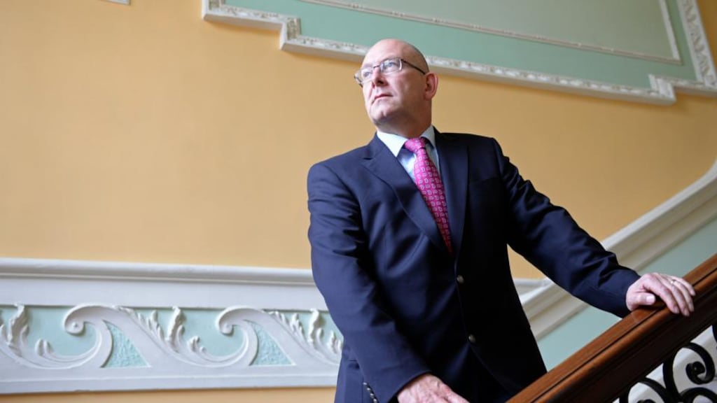 Sam Coulter Smith, master of the Rotunda. “We are still seeing good quality people but they are not coming back in the same numbers. There isn’t the same level of competition for jobs as there might have been in years gone by.” Photograph: Eric Luke