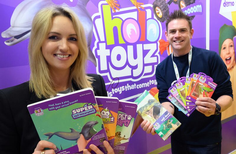 HoloToyz chief executive Kate Scott and chief operating officer Declan Fahy.