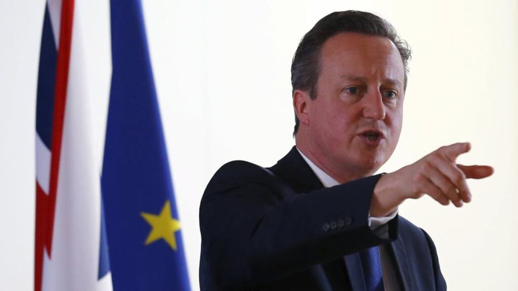British prime minister David Cameron at the EU summit in Brussels. Photograph: Darren Staples/Reuters