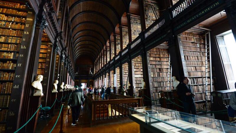 The Long Room Library Trinity College Dublin. Photograph: Bryan O’Brien