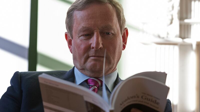 Taoiseach Enda Kenny at the launch in the Irish Architectural Archive. Photograph: Dave Meehan