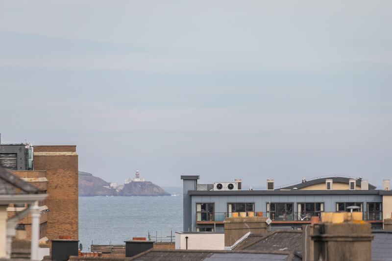 View out over the harbour area from upstairs.