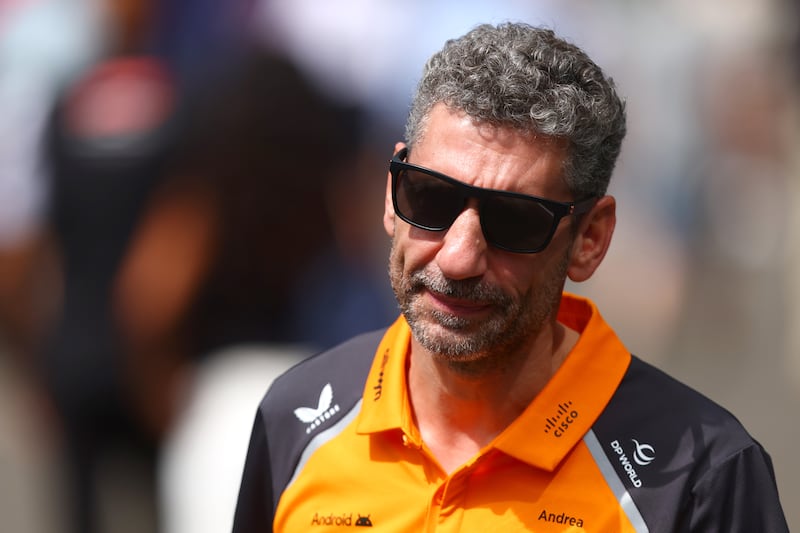 Andrea Stella, Team Principal of McLaren. Photograph: Joe Portlock/Getty