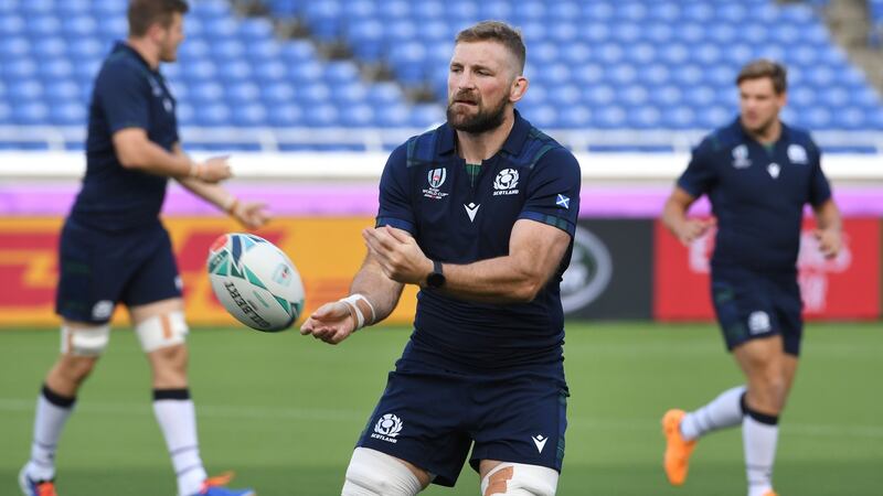 John Barclay is part of an experienced Scotland side for Sunday’s clash with Ireland in Tokyo. Photograph:  Kazuhiro Nogi/AFP/Getty
