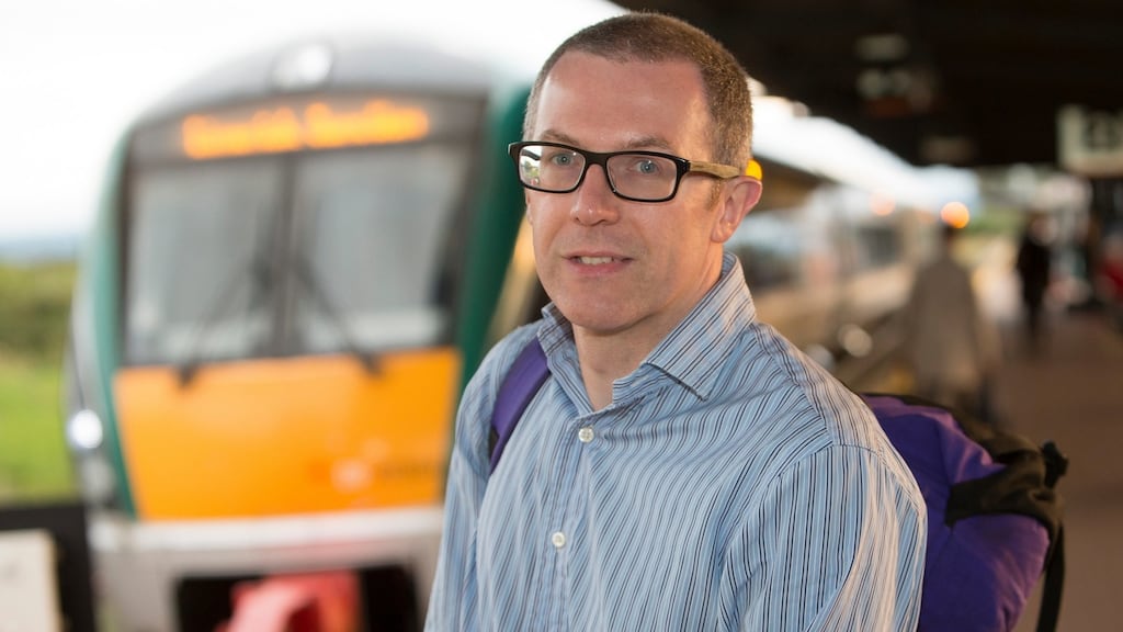 Limerick-to-Dublin rail commuter John Maguire, from Monaleen, Limerick, in Limerick Junction, where he catches the 6.45am train to Dublin. Photograph Liam Burke Press 22