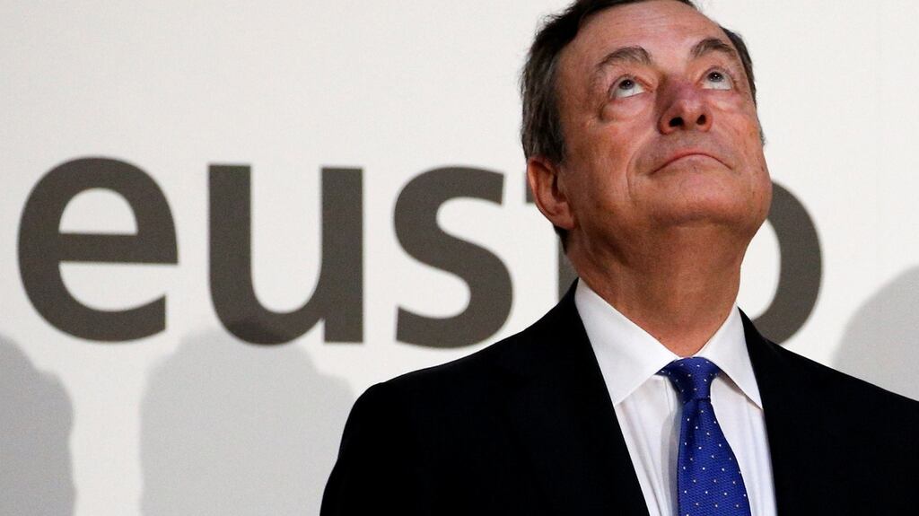 European Central Bank president Mario Draghi: Needs to ease rules of quantitative easing for Ireland.