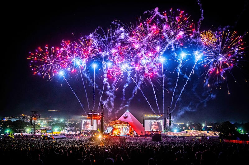 Kendrick Lamar at Glastonbury. Photograph: Ruth Medjber