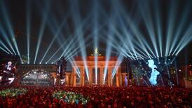 Tens of thousands gather to mark fall of Berlin Wall