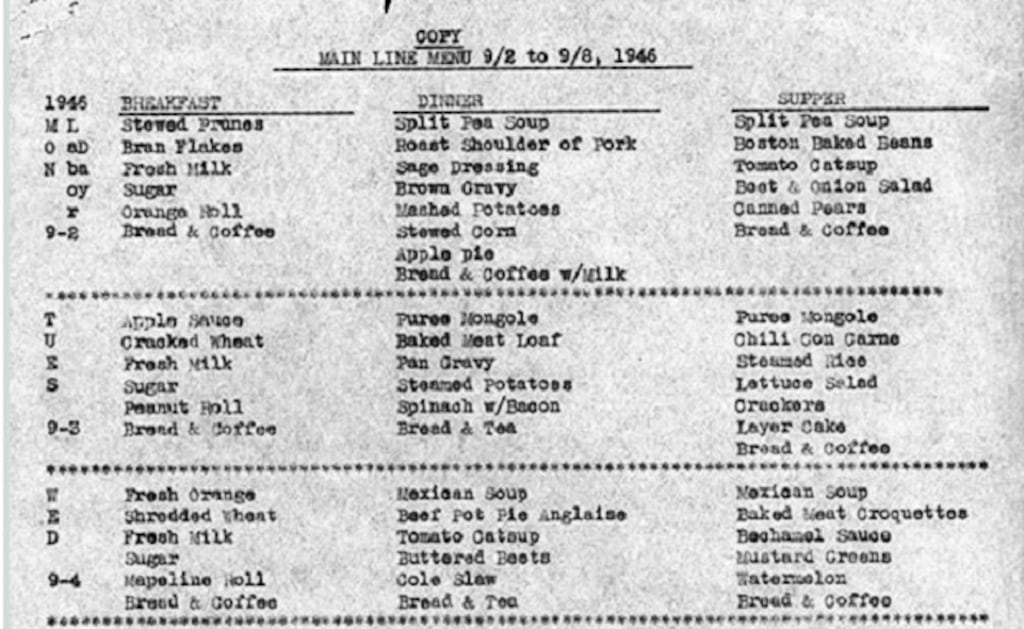 More cuisine than slop? This screenshot shows a detail of the vintage Alcatraz menu posted by San Francisco Chronicle’s restaurant blog Inside Scoop SF.