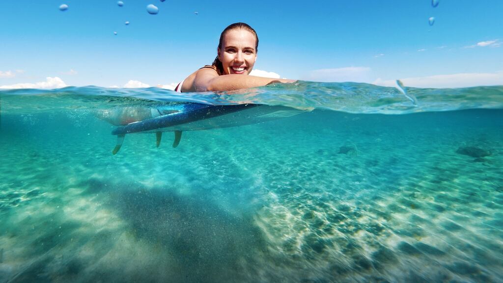 Enjoy swimming in crystal-clear waters
