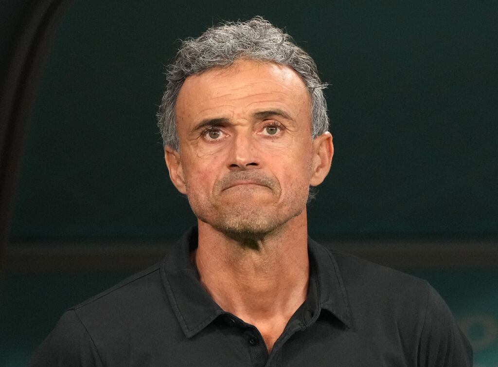 Former Spain manager Luis Enrique. Photograph: Martin Rickett/PA