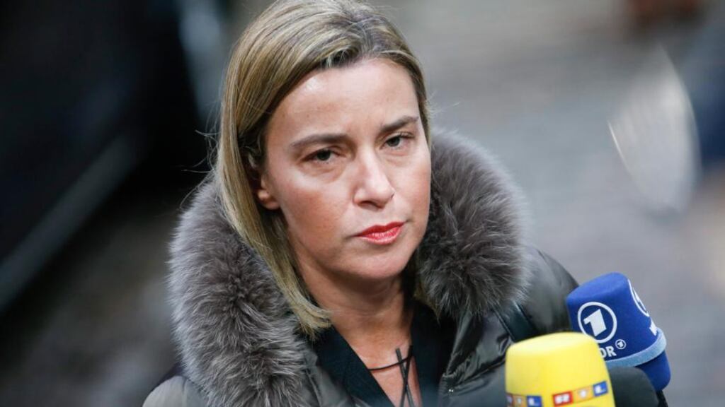 The  high representative of the EU for Foreign Affairs and Security Policy Federica Mogherini:    “The fight against terrorism remains a priority for the European Union. In this sense, the EU is determined to stem the financing of terrorism, for which EU autonomous measures are an essential tool.” Photograph:  Olivier Hoslet/EPA