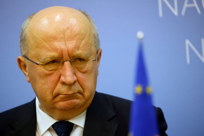 EU commissioner for defence Andrius Kubilius. Photograph: Toms Kalnins/ EPA