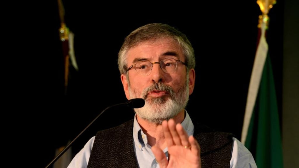Gerry Adams: Says the next election will give people a choice between the politics of austerity and politics on behalf of the citizen