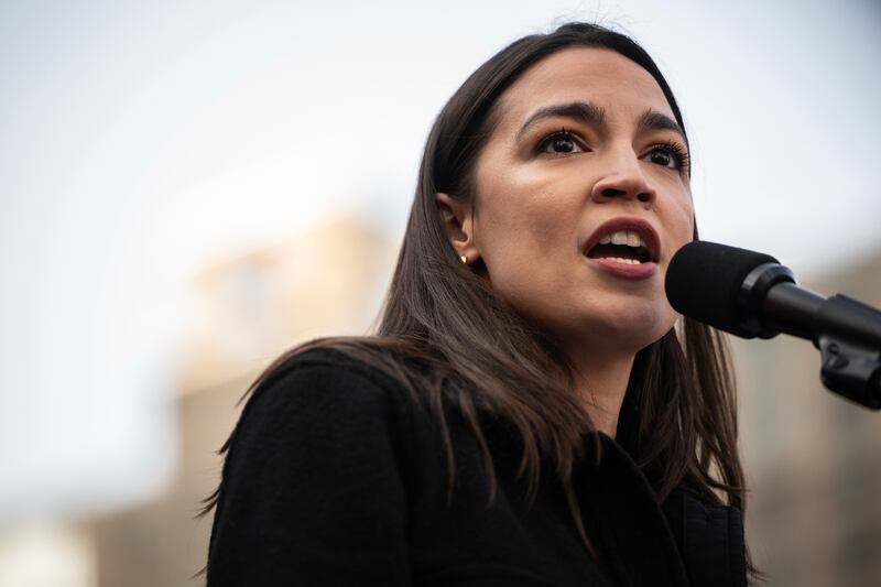 Alexandria Ocasio-Cortez: hope of the left. Photograph: Victor J Blue/The New York Times